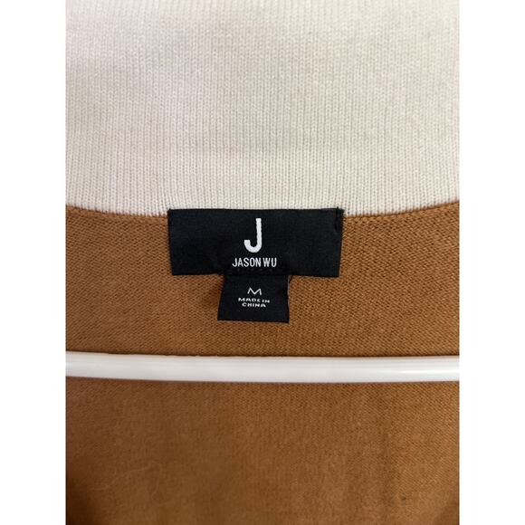 Jason Wu size medium brown & white cardigan sweater blazer - Picture 2 of 4